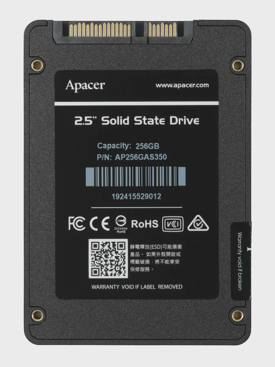 256 ГБ 2.5" SATA накопитель Apacer AS350 PANTHER  [AP256GAS350-1] — фото 3 из 6