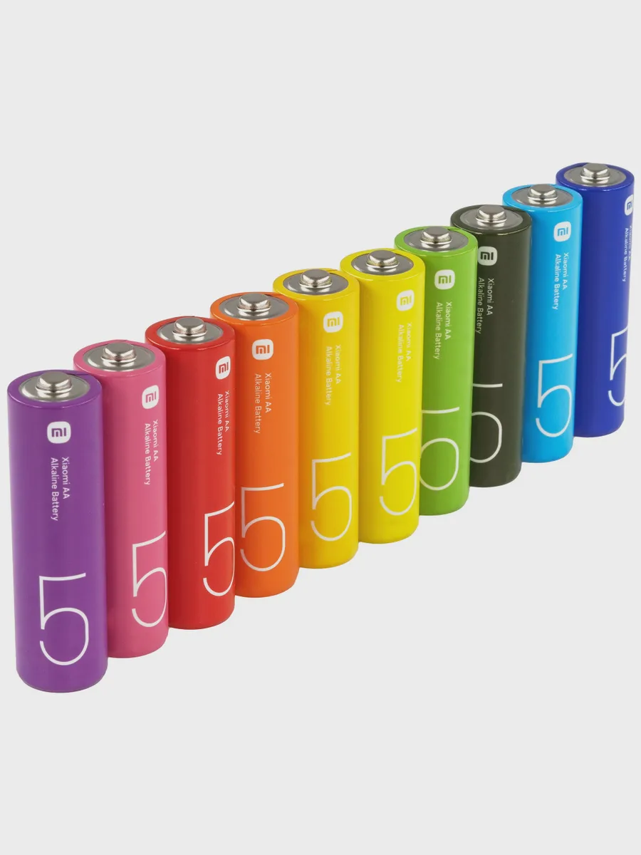 Батарейка Xiaomi Rainbow AA / AA (LR6/ER14505/FR6/R6P) 10 шт — фото 1 из 3