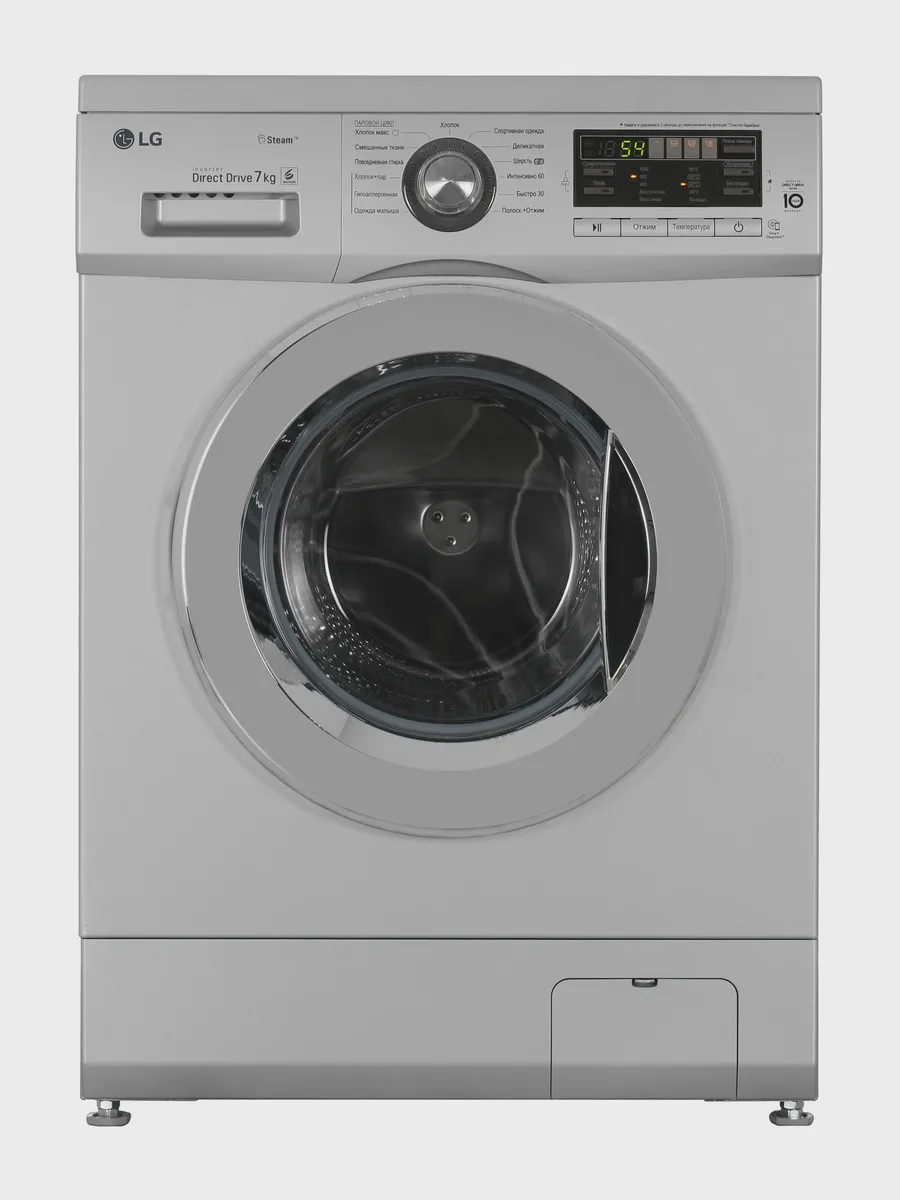Стиральная машина LG F1296HDS4 серебристый — фото 2 из 11