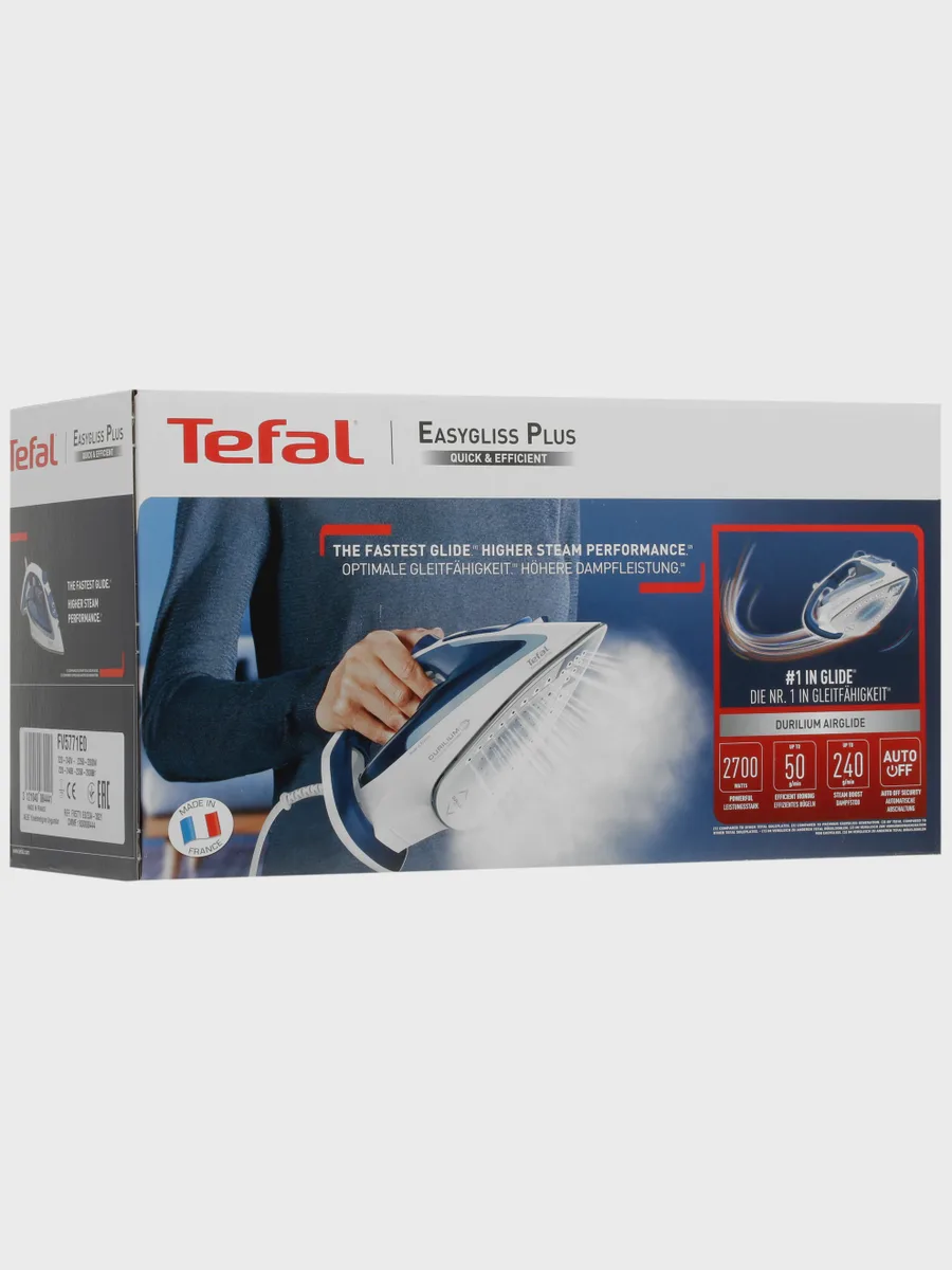 Утюг Tefal Easygliss Plus FV5771E0 синий — фото 9 из 11