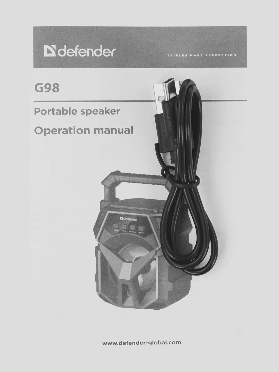 Портативная колонка Defender G98 черный — фото 6 из 7