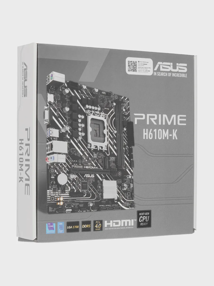 Материнская плата ASUS PRIME H610M-R-SI, LGA 1700, Micro-ATX — фото 8 из 8