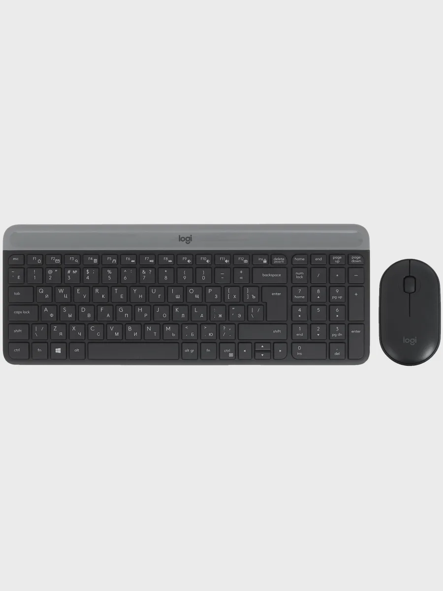 Клавиатура+мышь Logitech Slim Wireless Desktop MK470 USB — фото 2 из 11