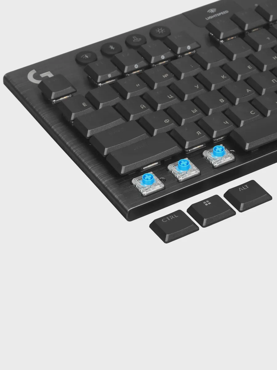 Клавиатура Logitech G915 X LIGHTSPEED TKL, Bluetooth, USB Type-A, радиоканал, черный — фото 6 из 11