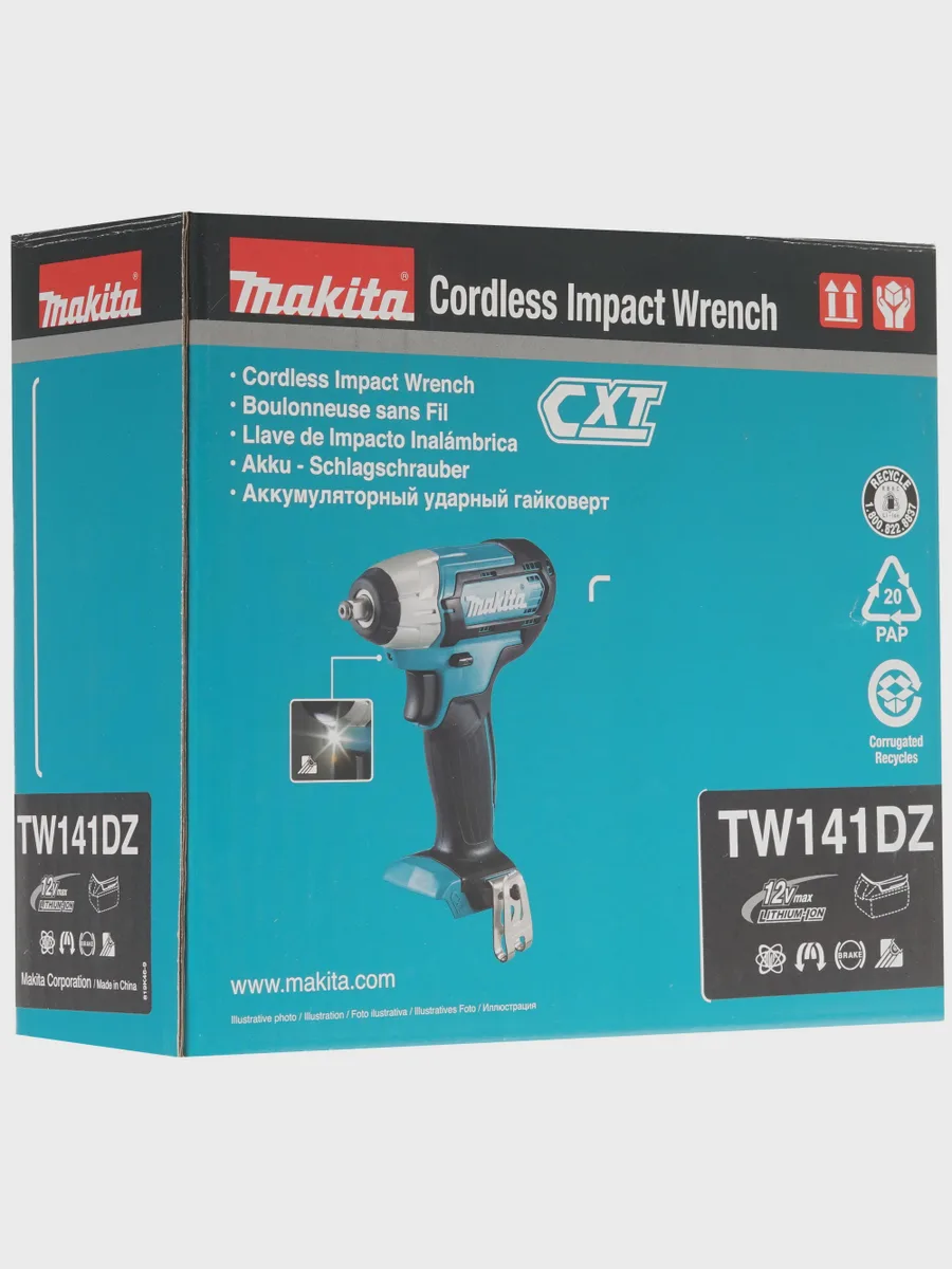 Гайковерт ударный Makita TW141DZ CXT 12V  , Без ЗУ, Без АКБ — фото 8 из 8