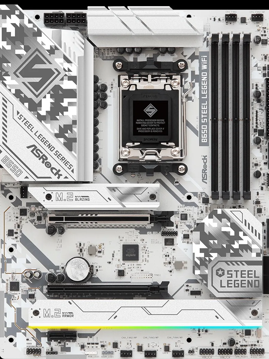 Материнская плата ASRock B650 Steel Legend WiFi, AM5, Standard-ATX — фото 2 из 10