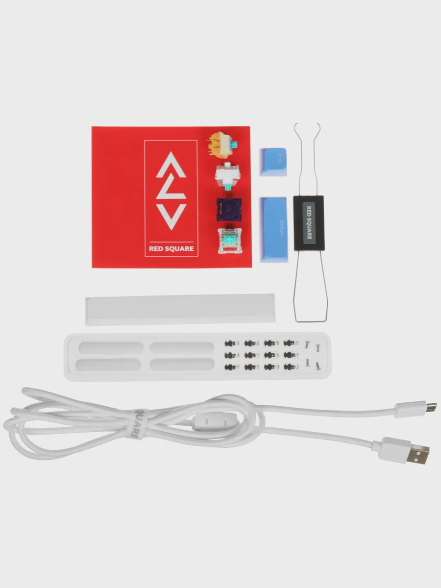 Клавиатура Red Square Alumix TKL Aquarius v2, USB Type-A, белый — фото 10 из 11