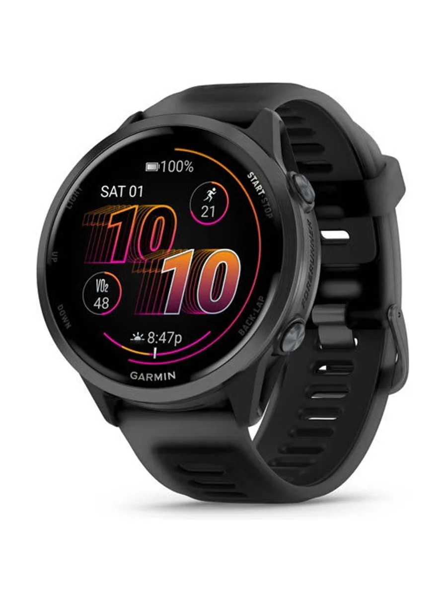 Garmin Forerunner 570-47MM - Slate Gray Aluminium With Translucent Black/ Black Band 47mm — фото 1 из 3