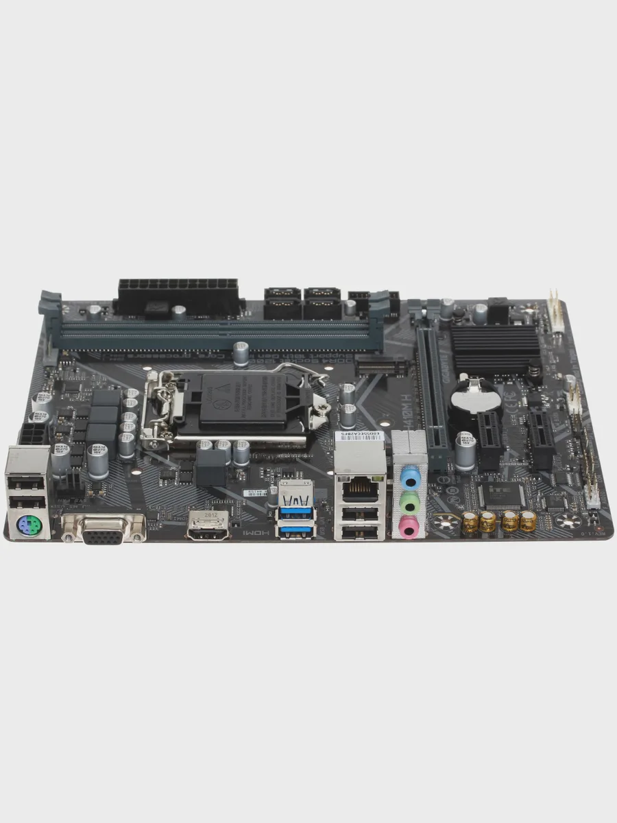 Материнская плата GIGABYTE H410M H, LGA 1200, Micro-ATX — фото 4 из 9
