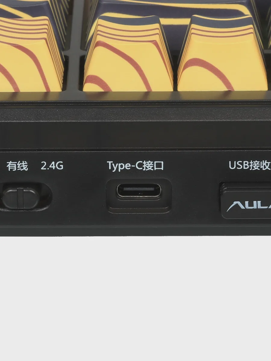 Клавиатура AULA F87, Bluetooth, USB Type-A, радиоканал, черный — фото 9 из 11