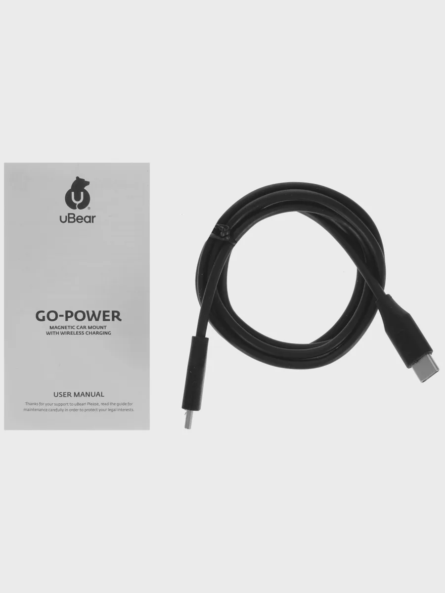 Держатель автомобильный uBear Go-Power черный — фото 8 из 11