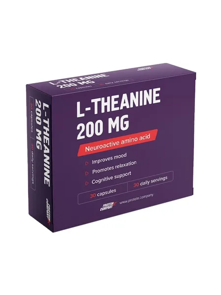 Фото товара L-Теанин PROTEIN.COMPANY L-Theanine 200 мг, 30 капсул