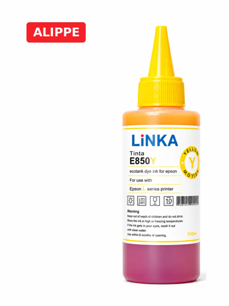 Краска для принтера Желтый/Yellow 100мл LINKA — фото 3 из 3