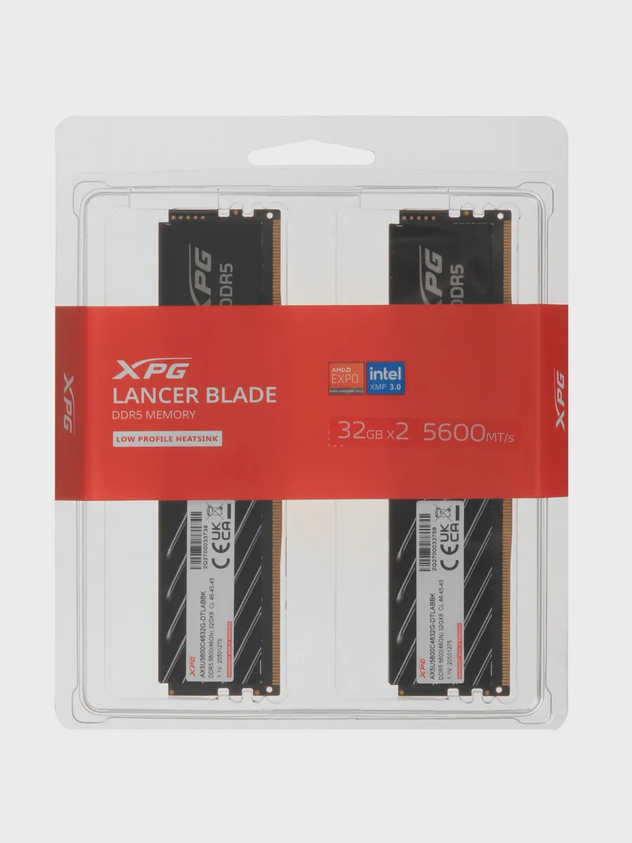 Оперативная память ADATA Lancer Blade 64 ГБ — фото 5 из 7
