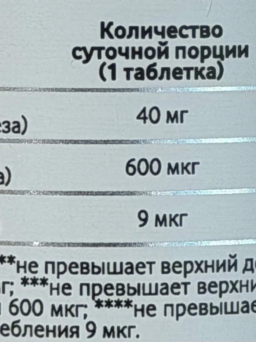 Железо Vita Meal 90 табл. — фото 3 из 3