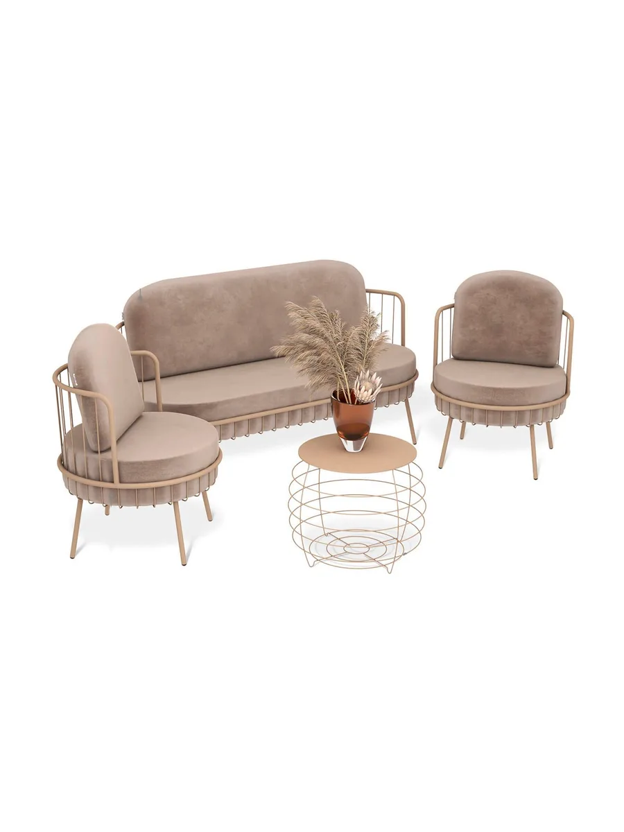 Диван SHT-SF8 Латте / Кофейный — фото 4 из 7