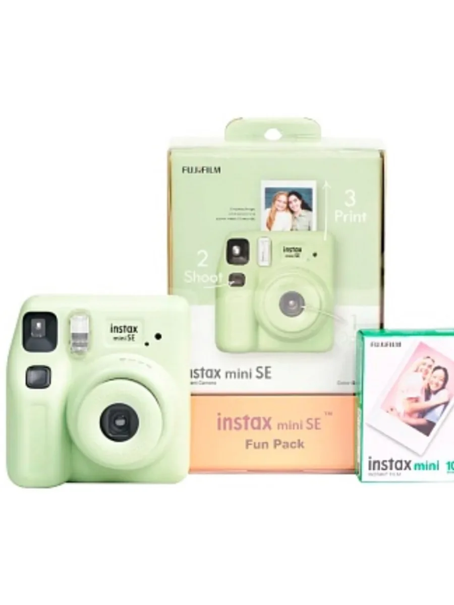 Фотоаппарат моментальной печати Fujifilm Instax MINI SE + пленка 10 кадров — фото 2 из 2