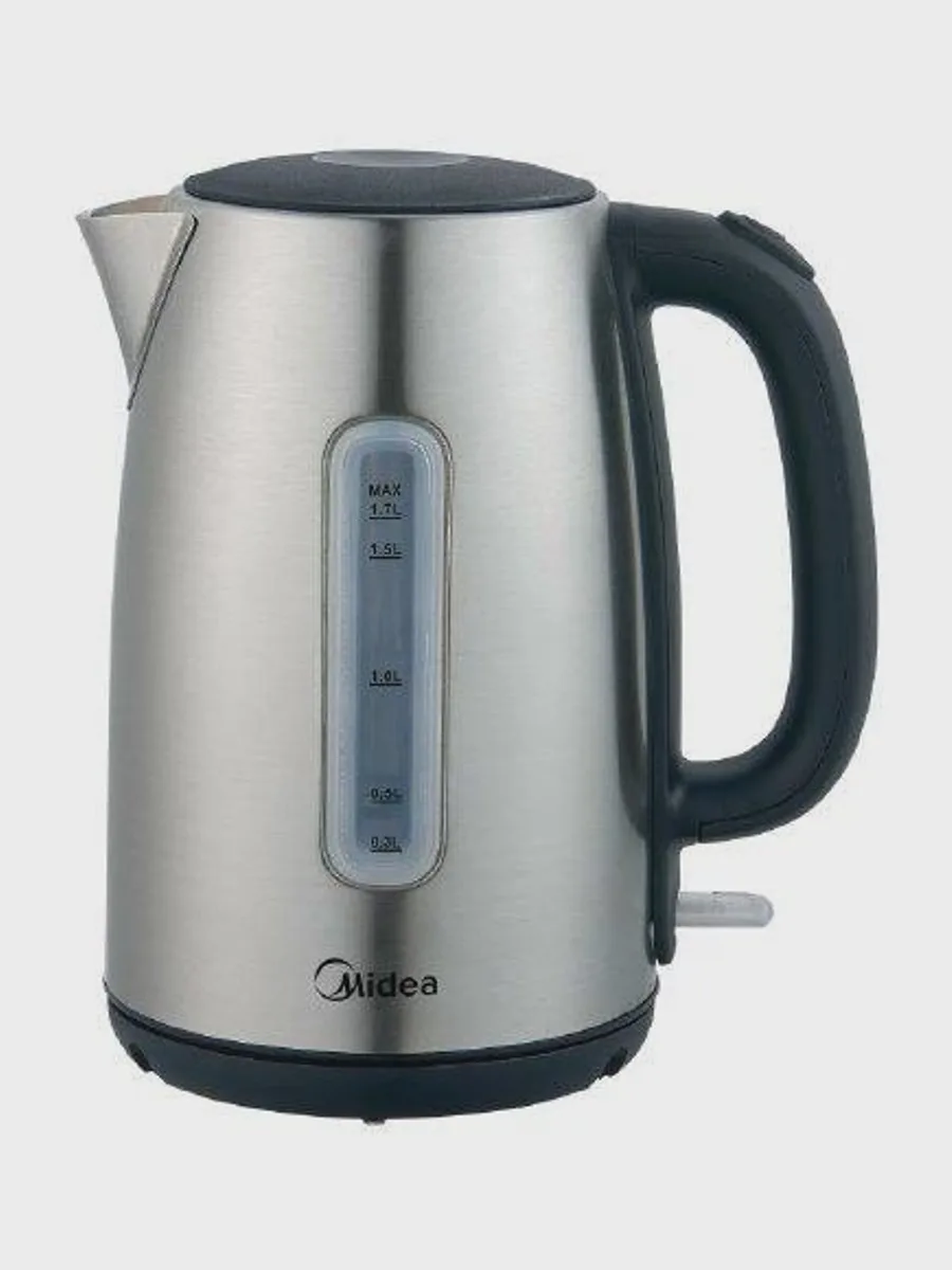 Электрочайник Midea MK-8028, серебристый, 1.7 л, 2200 Вт — фото 2 из 6