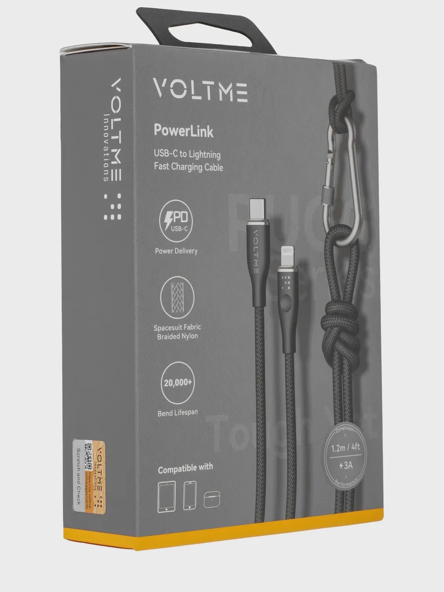 Кабель VOLTME Lightning 8-pin - USB Type-C, 1.2 м [C2079] 1 шт — фото 5 из 9