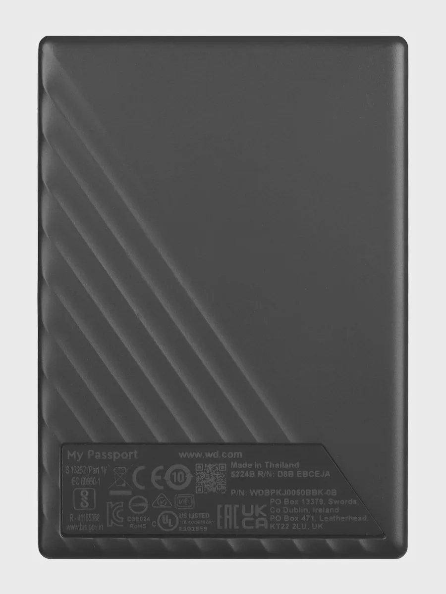 2.5" Внешний HDD WD My Passport [WDBPKJ0050BBK-CESN] 5 ТБ USB 3.2 Gen 1 Type-A — фото 3 из 7