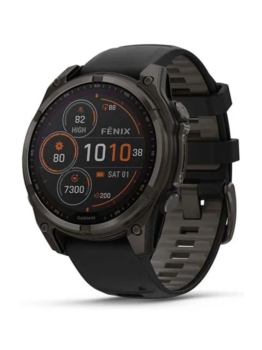 Часы Garmin Fenix 8 47 Amoled Titan Black band — фото 2 из 2