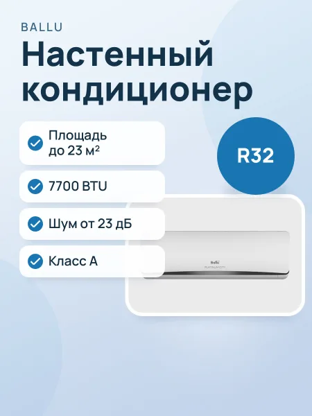 Фото товара Кондиционер  Ballu BSEP-07HN8 настенный