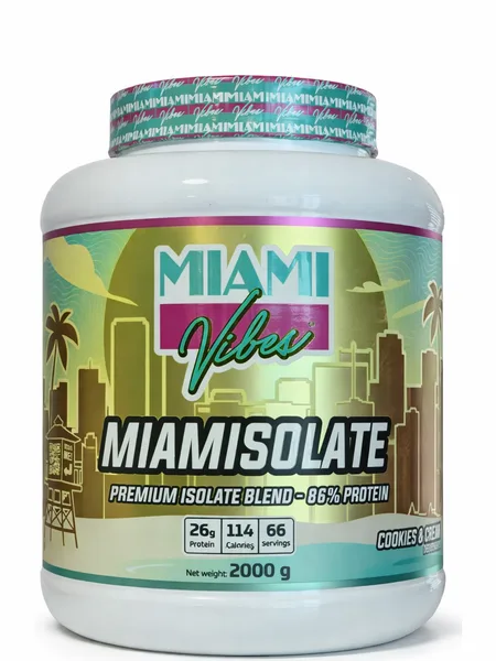 Фото товара Протеин Изолят Miami Vibes iso whey 2кг.