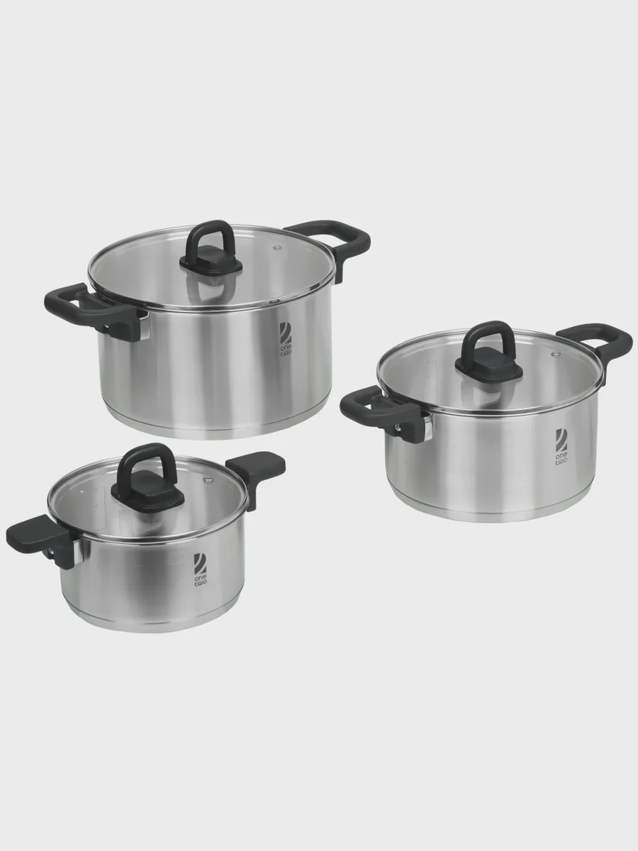 Набор кастрюль OneTwo Compact Keep-3C — фото 2 из 11
