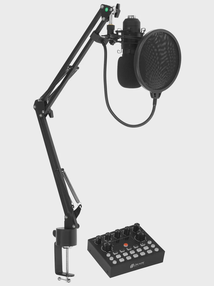 Микрофонный комплект Оклик SM-600G комплект с пантографом черный — фото 2 из 11