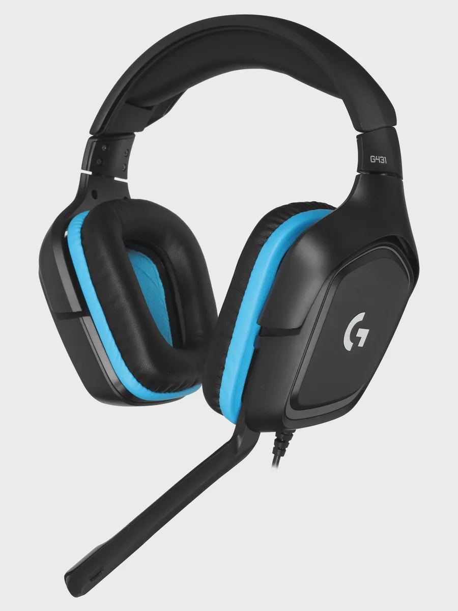 Проводные наушники Logitech G431  игровые черный 2019 — фото 2 из 11
