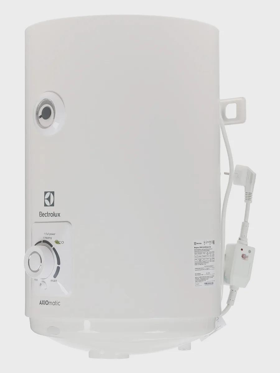 Накопительный водонагреватель электрический Electrolux EWH 30 AXIOmatic Slim — фото 4 из 11