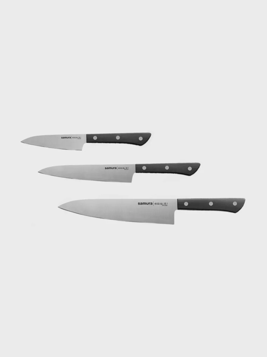 Набор ножей Samura Harakiri SHR-0220B/K для нарезки, для нарезки овощей и фруктов, для неп — фото 9 из 11