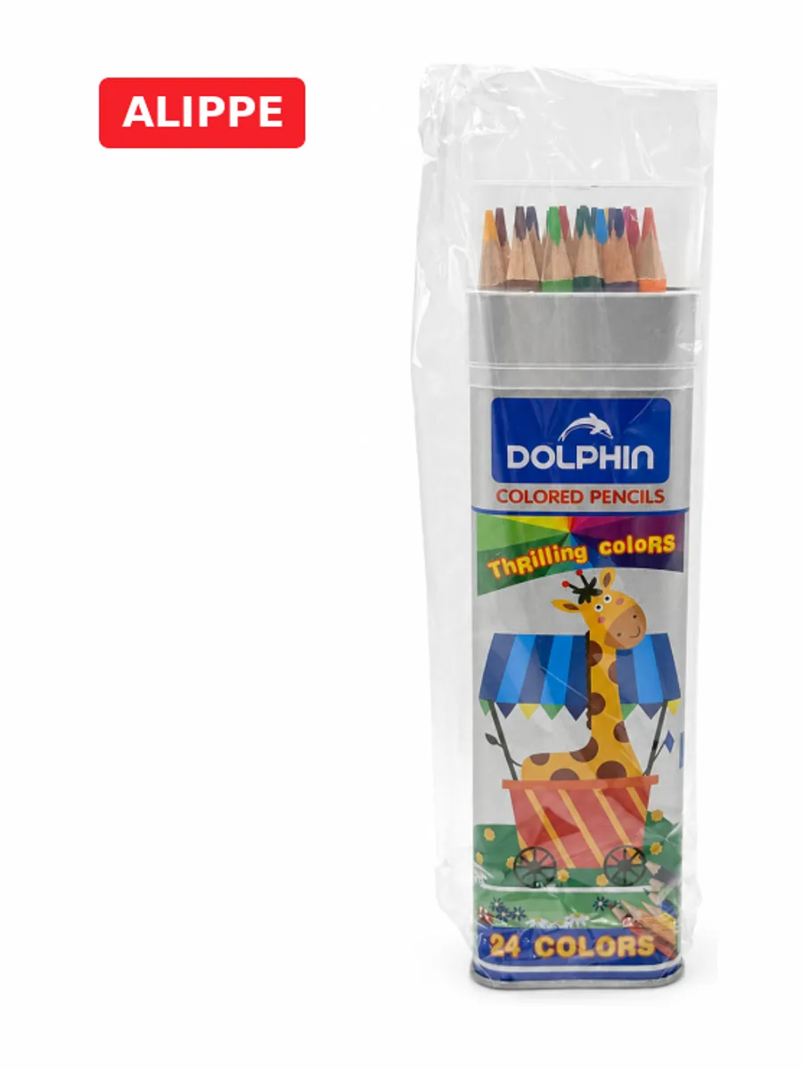Карандаши цветные Dolphin 24цвета в тубусе АРТ2400 — фото 3 из 3