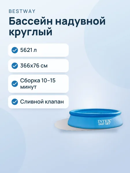 Фото товара Бассейн Easy Set круглый 5621 л