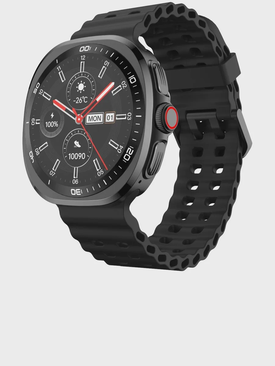 Смарт-часы Tecno Watch Neo, оранжевый ремешок — фото 2 из 11