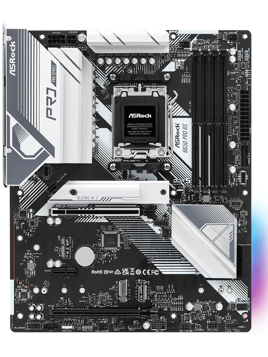 Материнская плата ASRock B650 Pro RS, AM5, Standard-ATX — фото 2 из 10