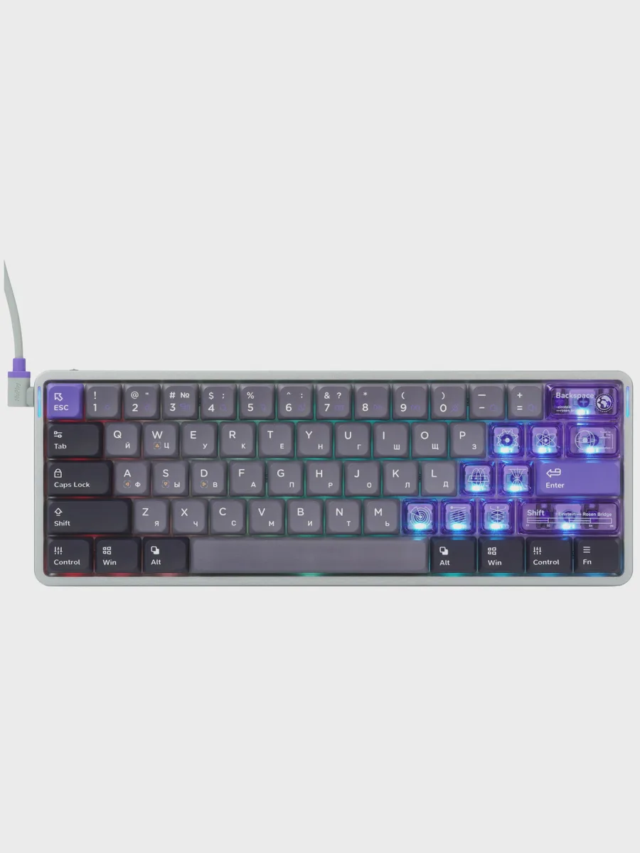 Клавиатура NuPhy Air60 HE, USB Type-A, серый — фото 2 из 11