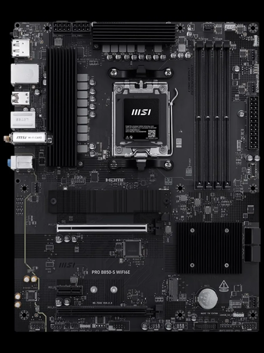 Материнская плата MSI PRO B850-S WIFI6E, AM5, Standard-ATX — фото 11 из 11