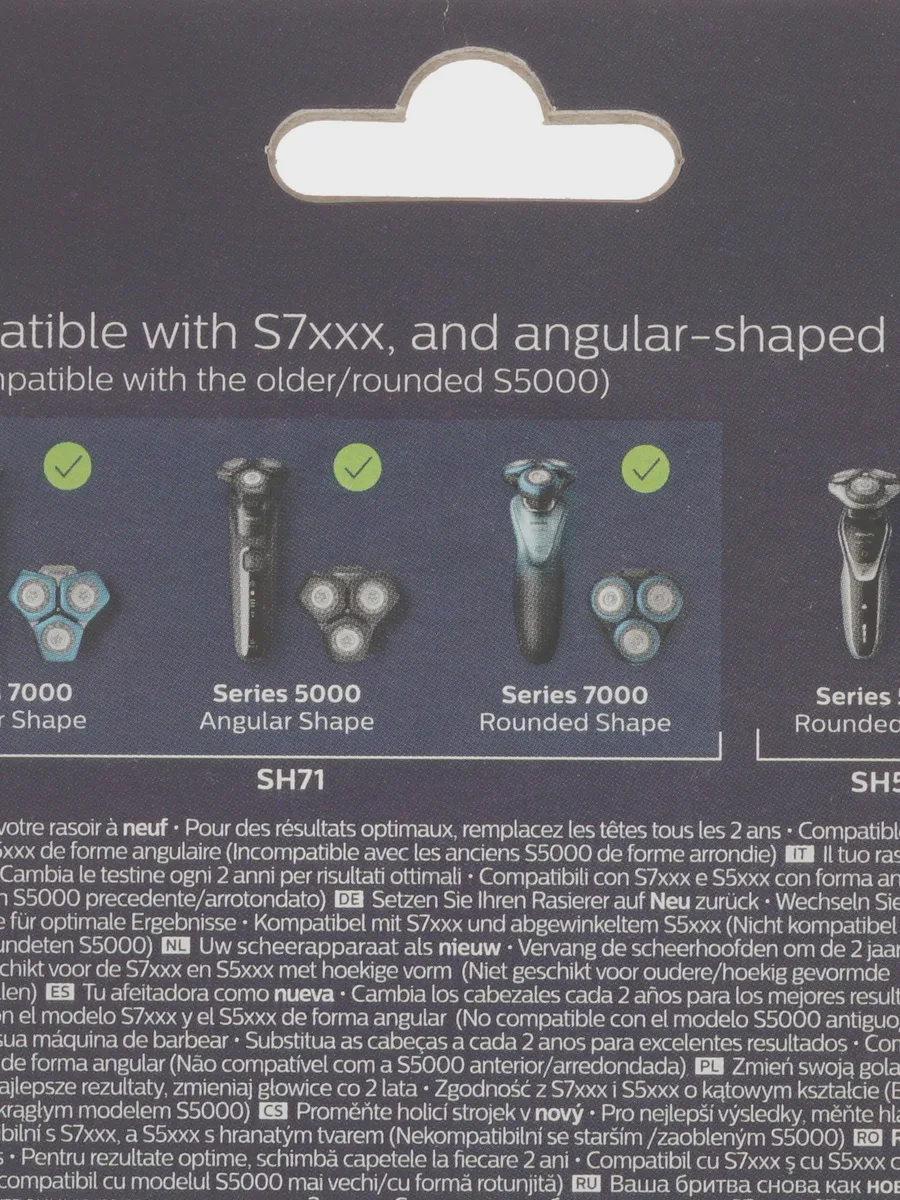 Бритвенная головка Philips Norelco  Series 7000 Angular Series 5000 SH71/52, 1 шт — фото 4 из 5
