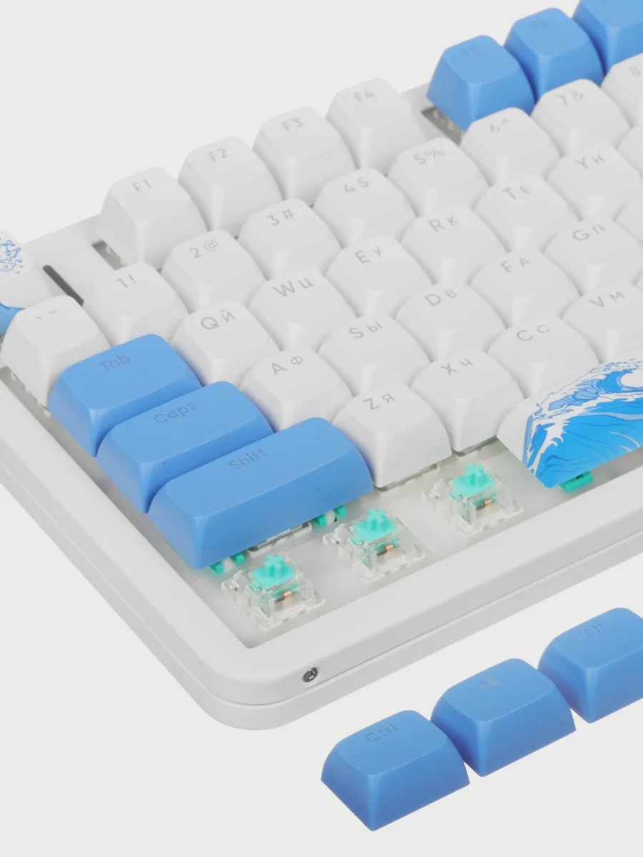 Клавиатура Red Square Alumix TKL Aquarius v2, USB Type-A, белый — фото 7 из 11