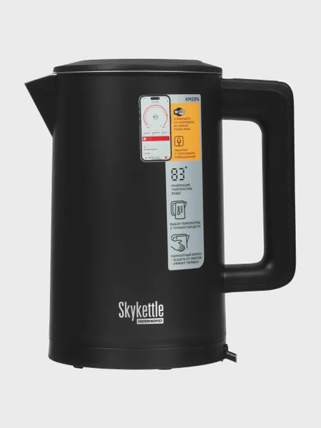Фото товара Электрочайник Redmond SkyKettle KM231S, черный, 1.7 л, 2200 Вт