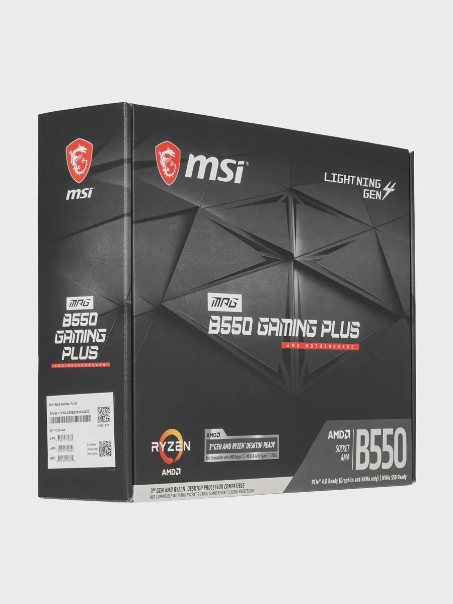Материнская плата MSI MPG B550 GAMING PLUS, AM4, Standard-ATX — фото 9 из 9