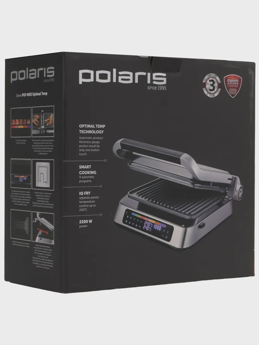 Гриль Polaris PGP 4003 Optimal Temp — фото 10 из 11