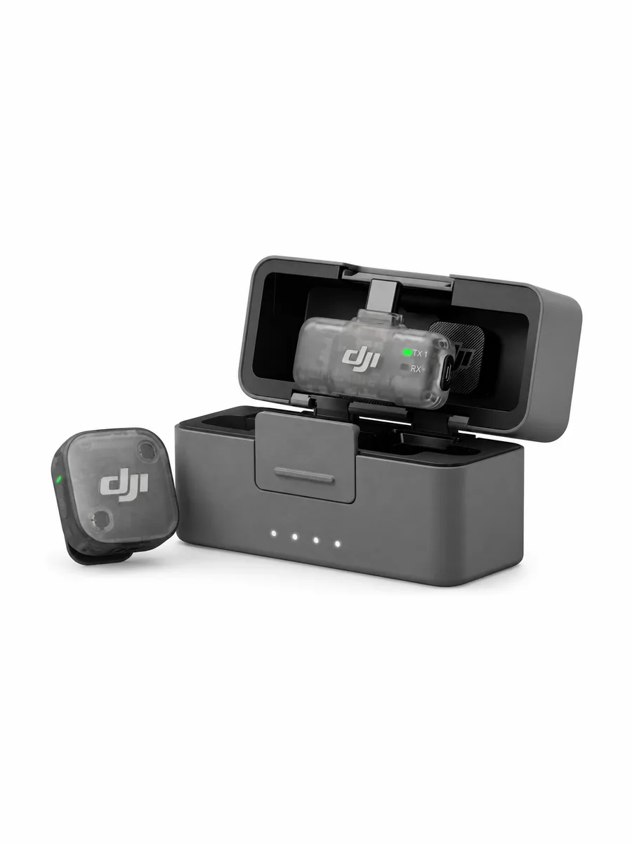 Беспроводной микрофон DJI Mic Mini 2 1 TX + 1 RX + Charging Case Серый — фото 3 из 4