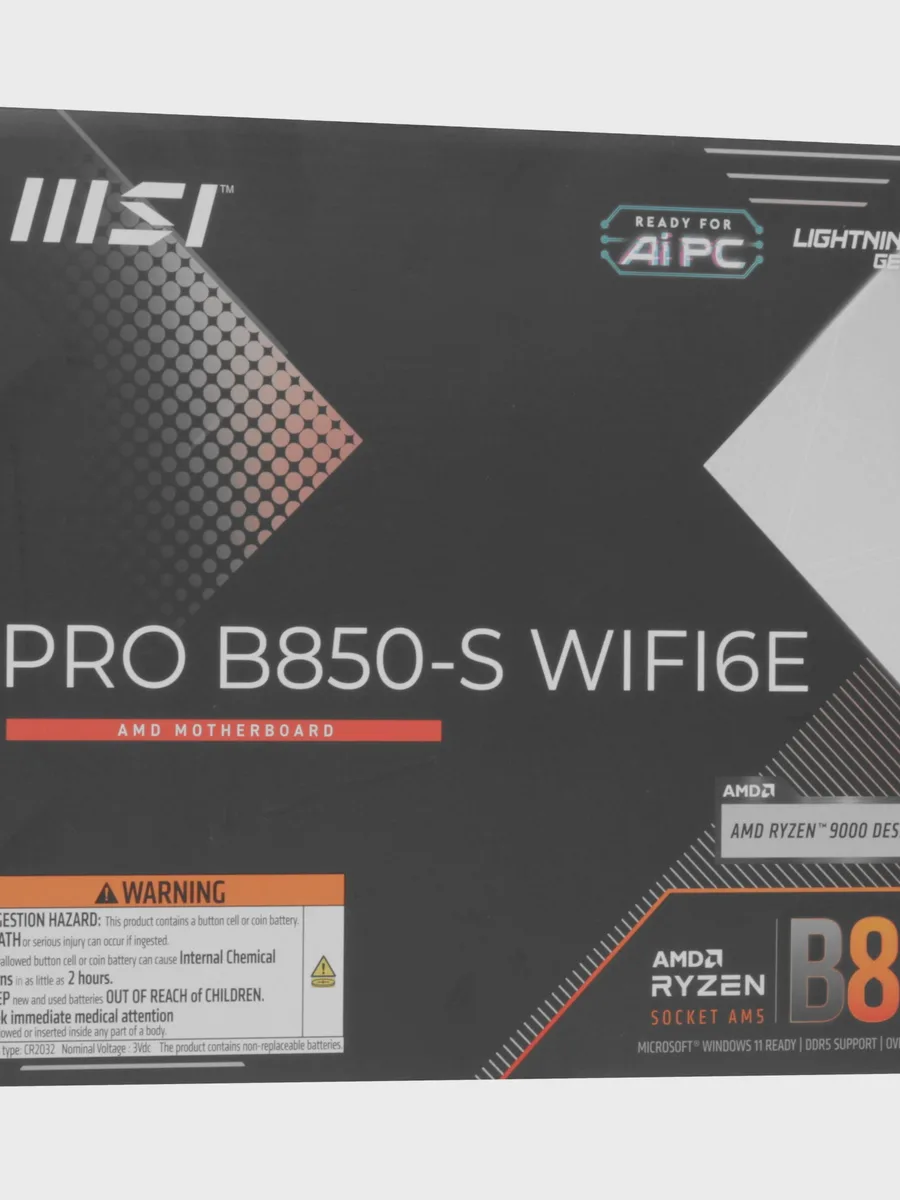 Материнская плата MSI PRO B850-S WIFI6E, AM5, Standard-ATX — фото 10 из 11