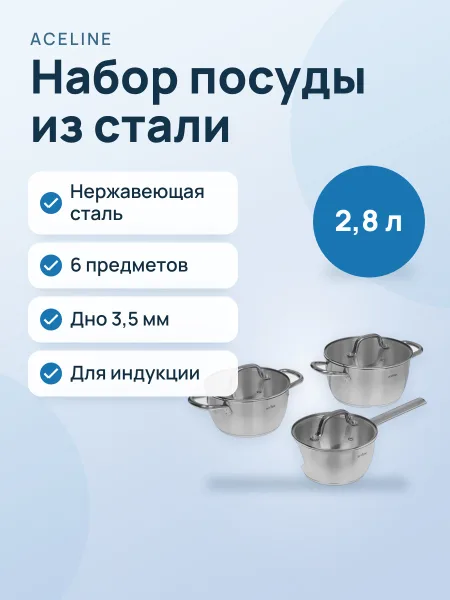 Фото товара Набор посуды Aceline AC 3