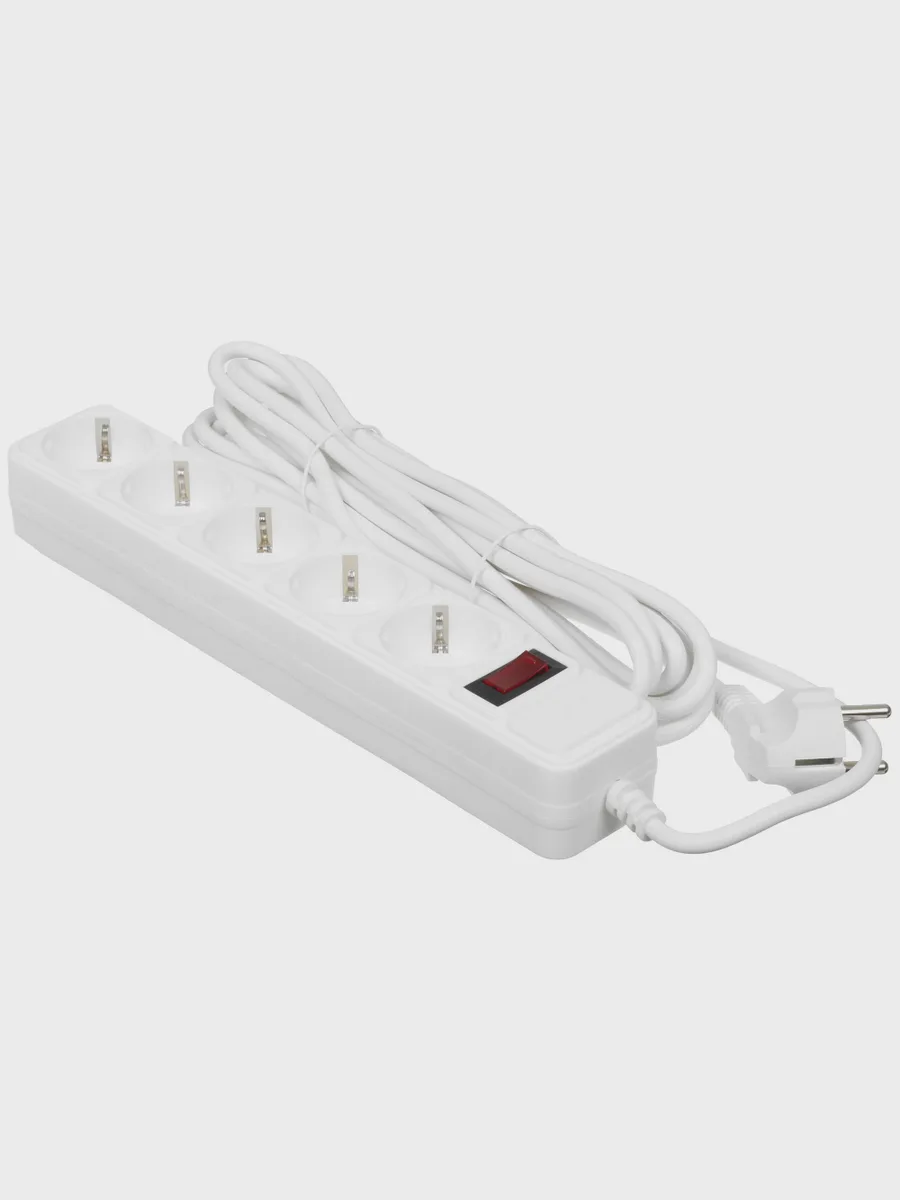 Сетевой фильтр DEXP Standard 550W, 5 м — фото 5 из 8