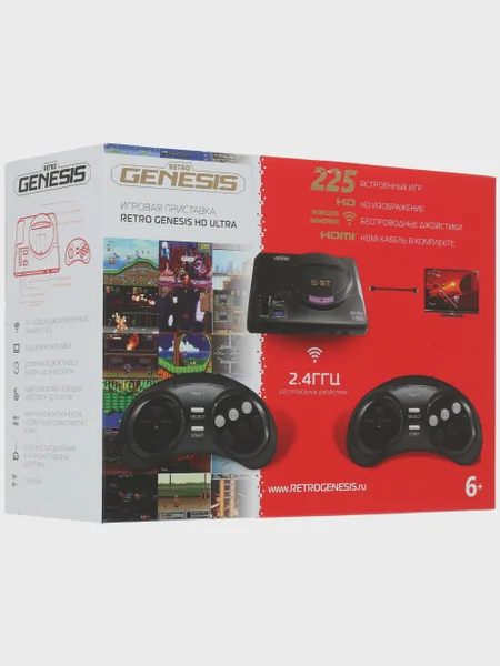 Фото товара Ретро-консоль Retro Genesis HD Ultra черный