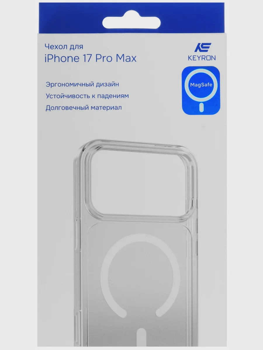 Накладка  KEYRON - Apple iPhone 17 Pro Max прозрачный — фото 5 из 5