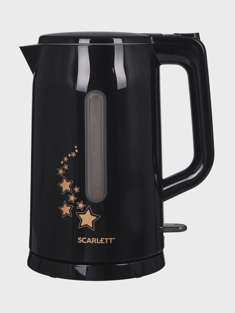 Электрочайник Scarlett SC-EK21S45, черный, 1.5 л, 2200 Вт — фото 2 из 11